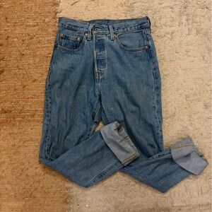 Levi's 501 Light Blue Denim Jeans